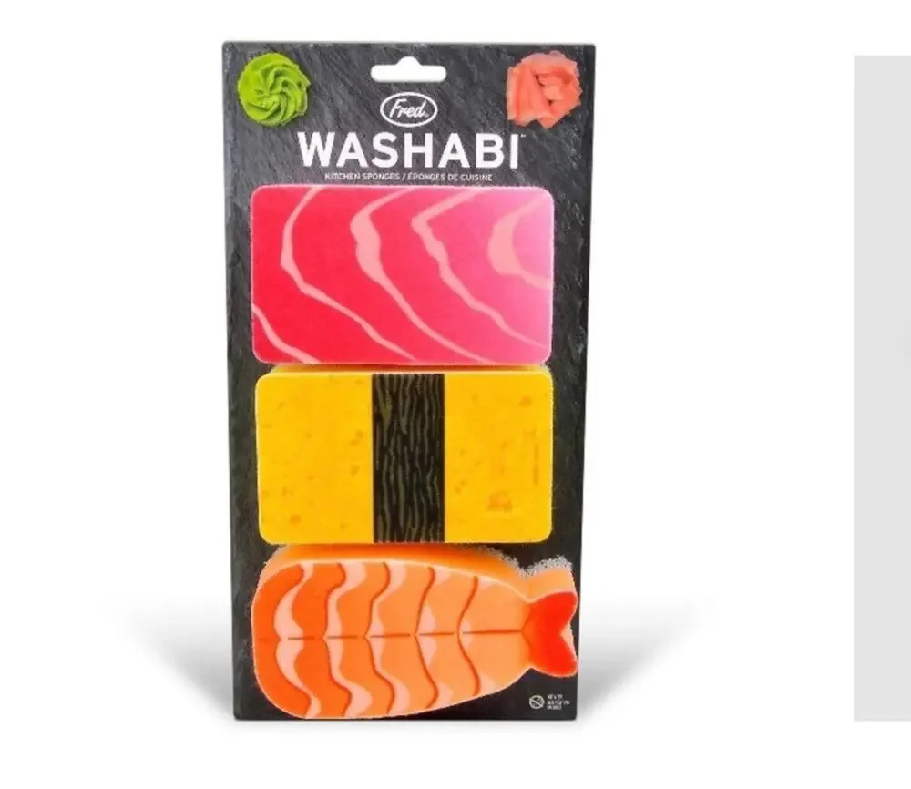 Fred Sponges Washabi Kitchen Sponges Set